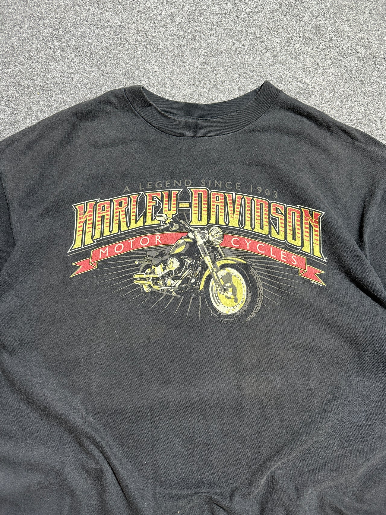 00s Harley Davidson Napoli double stitch tee (XL)