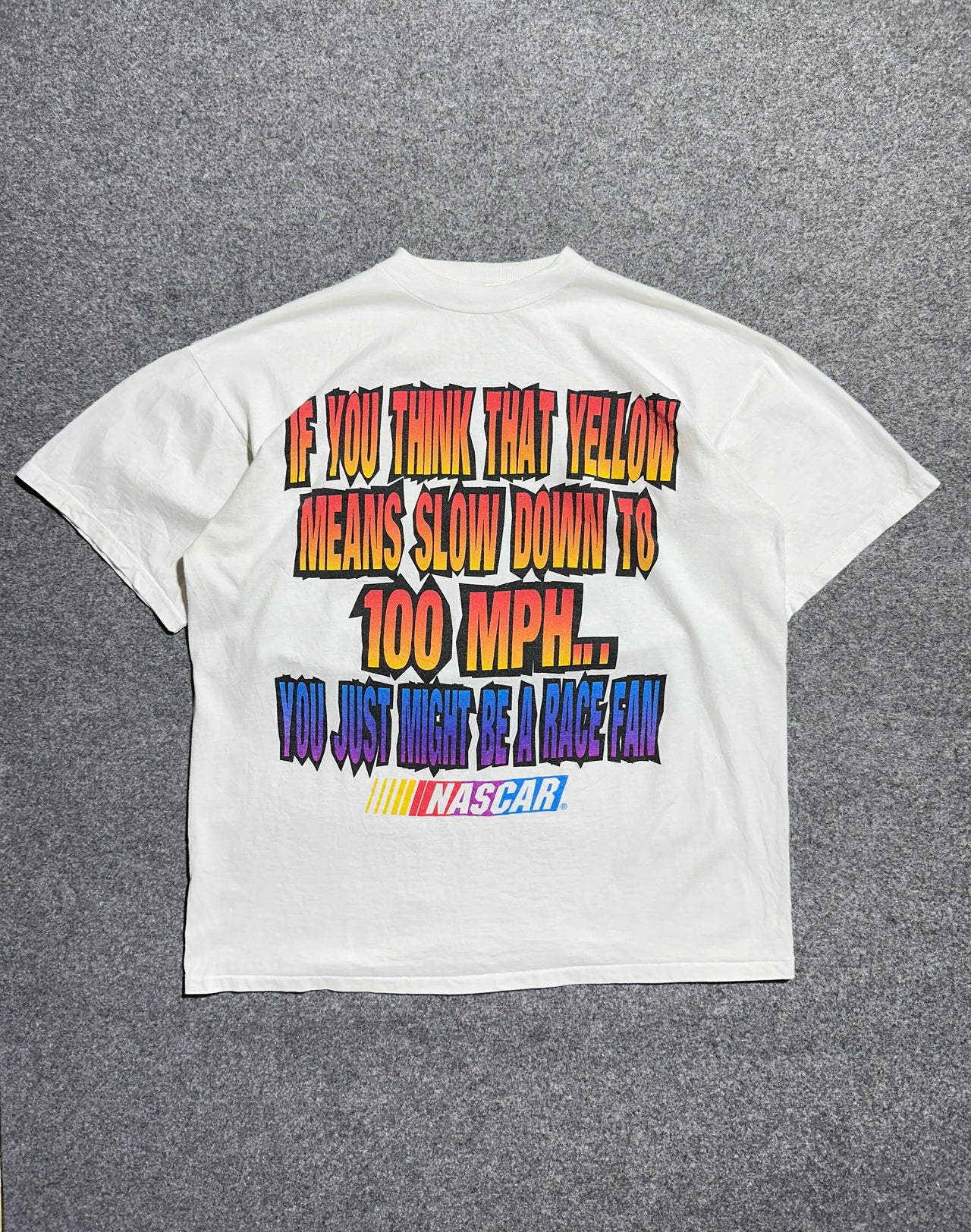 90s Nascar graphic single stitch tee (L)