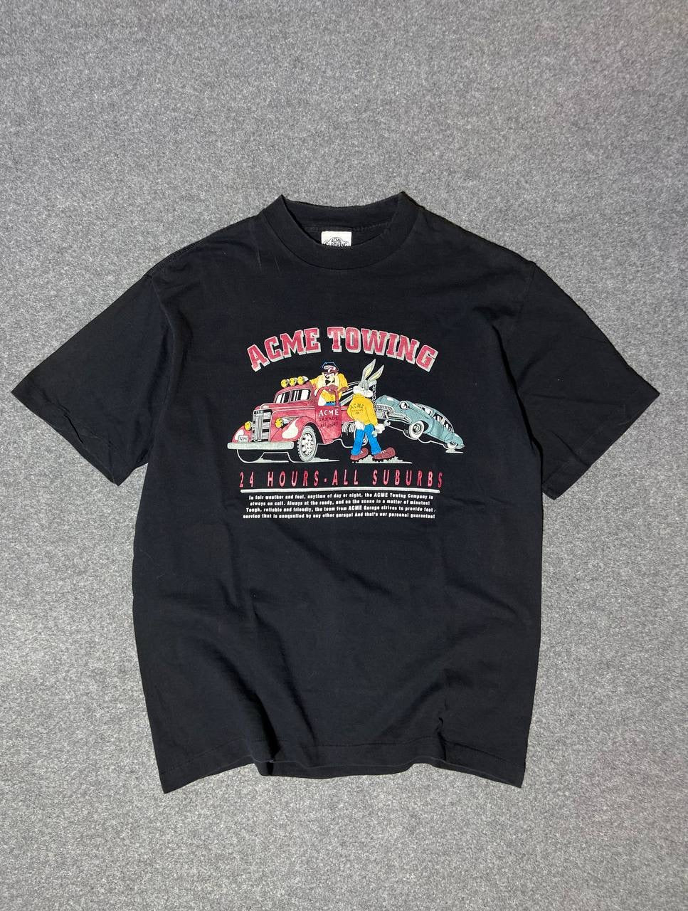 90s “Acme Towing Looney Tunes” single stitch tee (L)