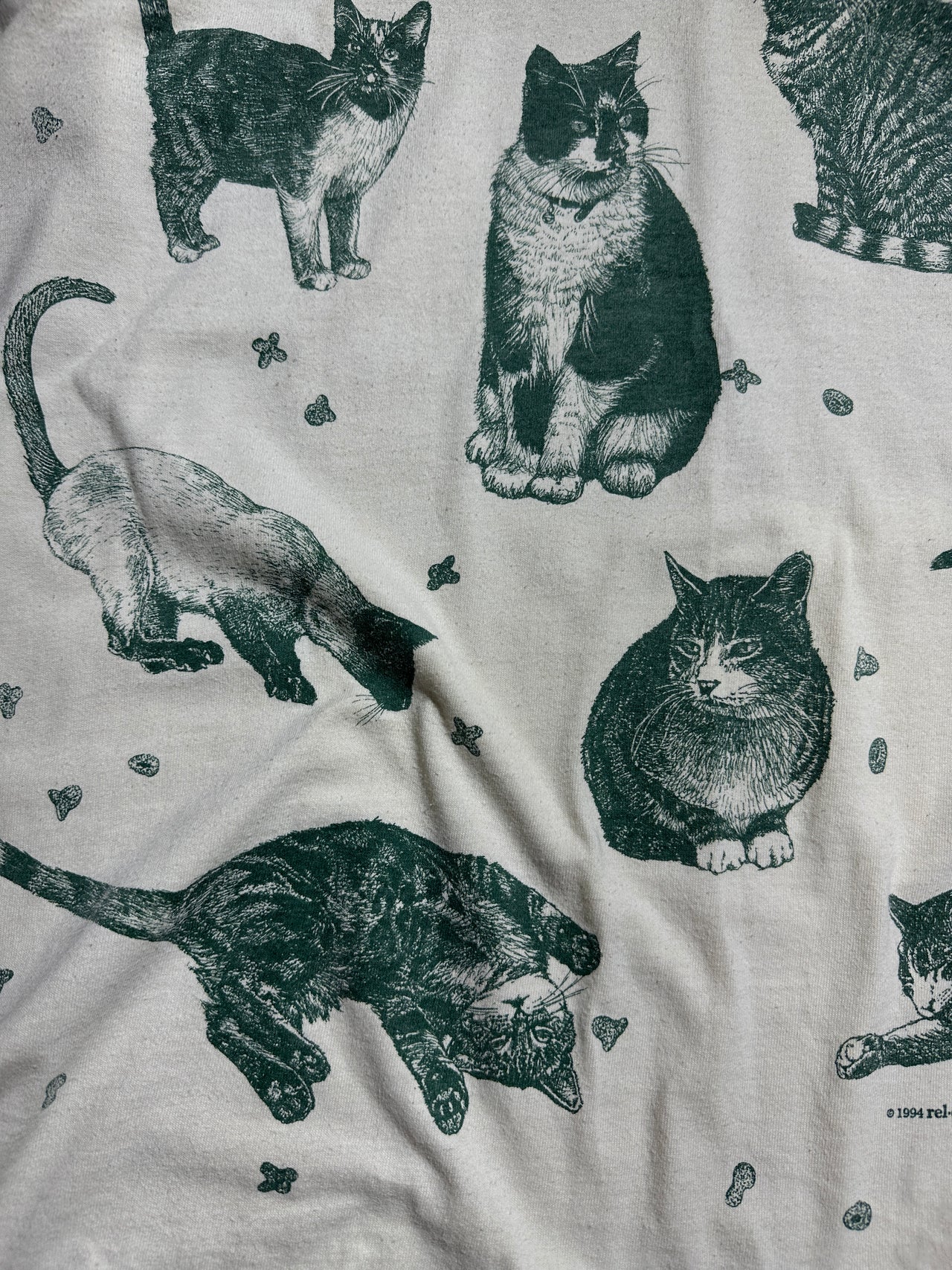 90s cats single stitch tee (XL)