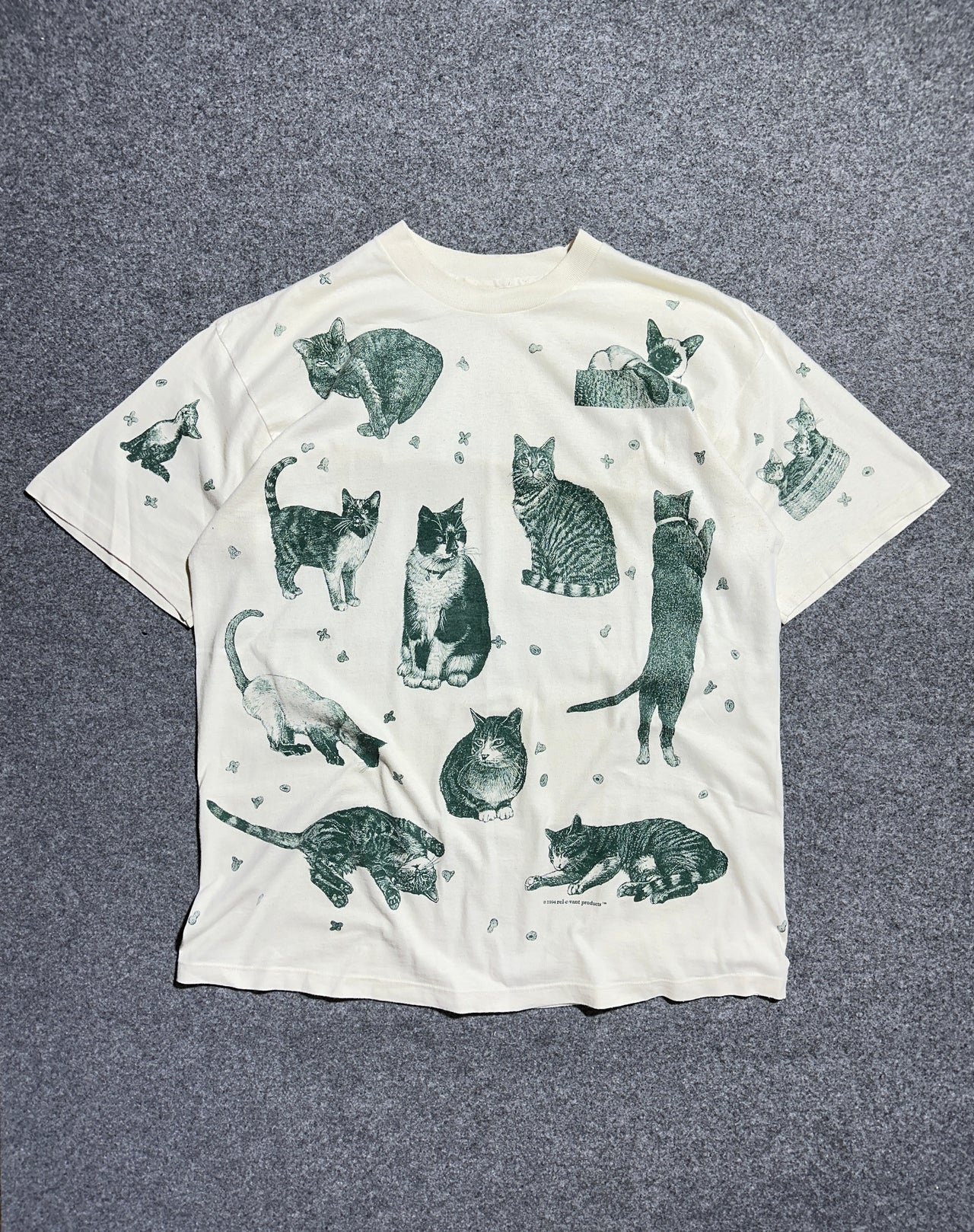 90s cats single stitch tee (XL)