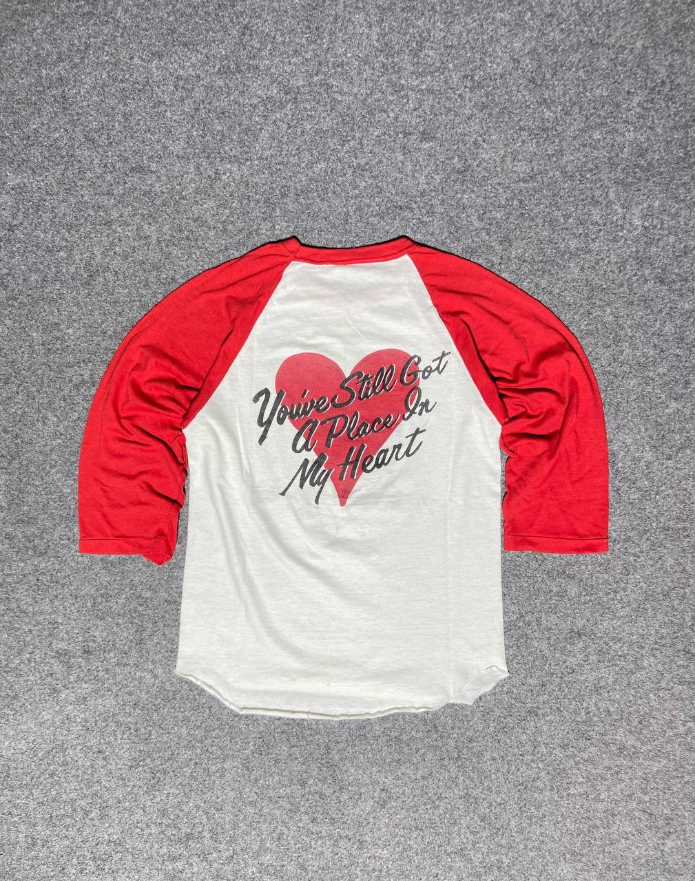 80s George Jones single stitch Longsleeve album release (S)