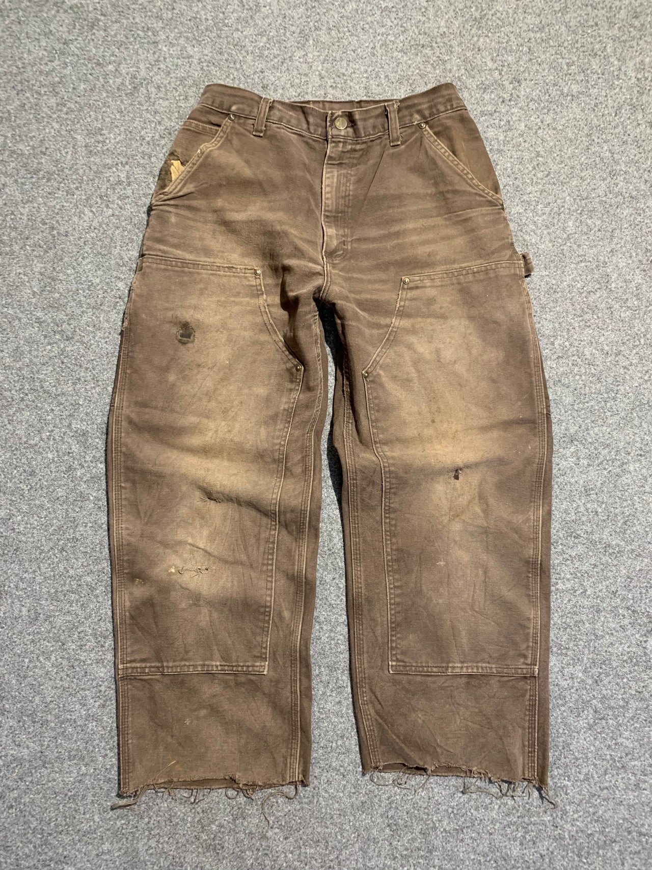 Carhartt Double Knee Brown Pant Faded 34/31