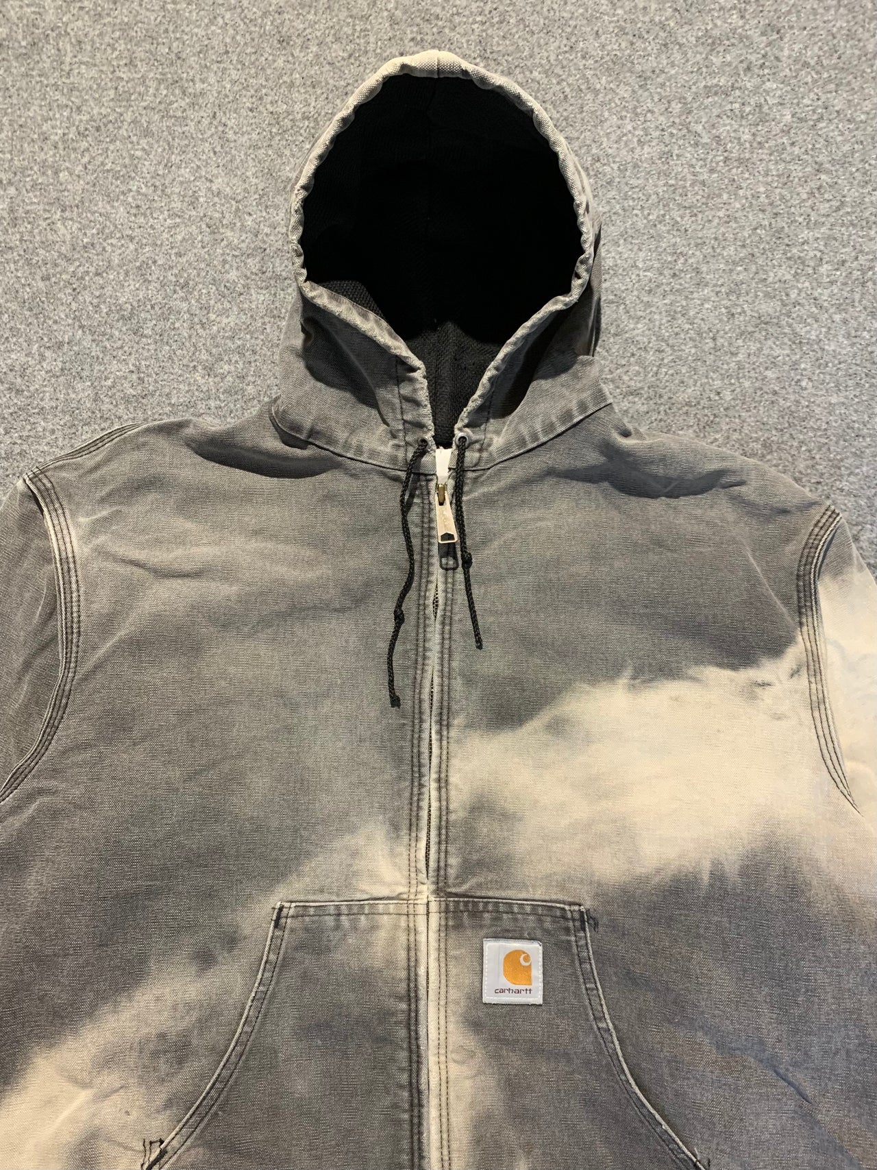 CARHARTT TIE-DIE ACTIVE FADED JACKET MADE IN USA