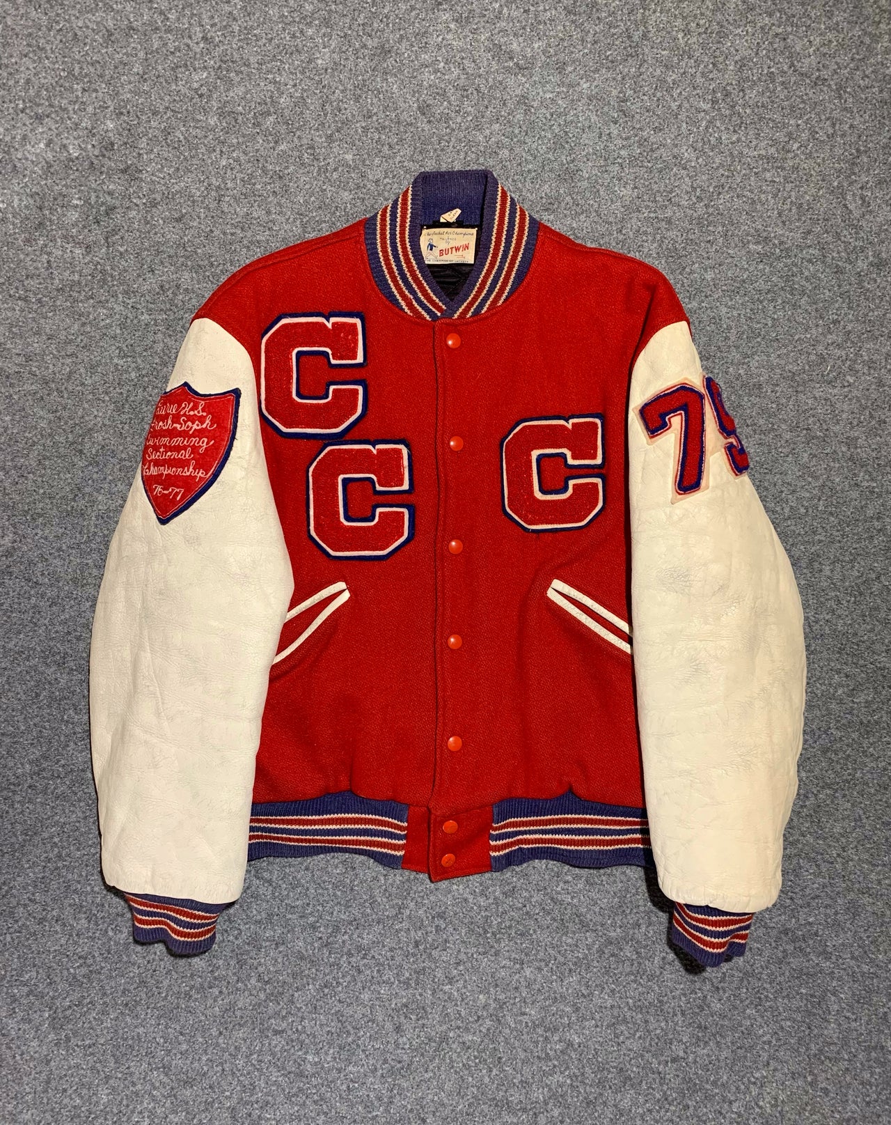 Butwin 1976 “Chuck Gudd” Curie HS varsity Jacket